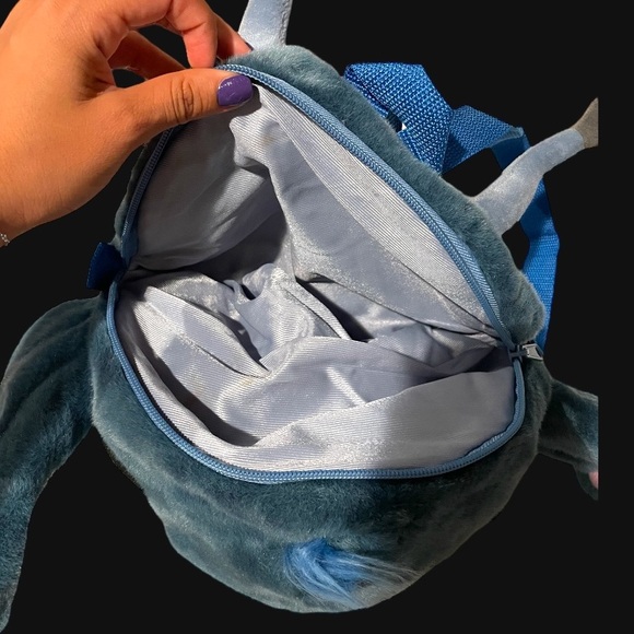 Rare Disney Store Lilo Stitch Head Plush Backpack Bag ? main image 4